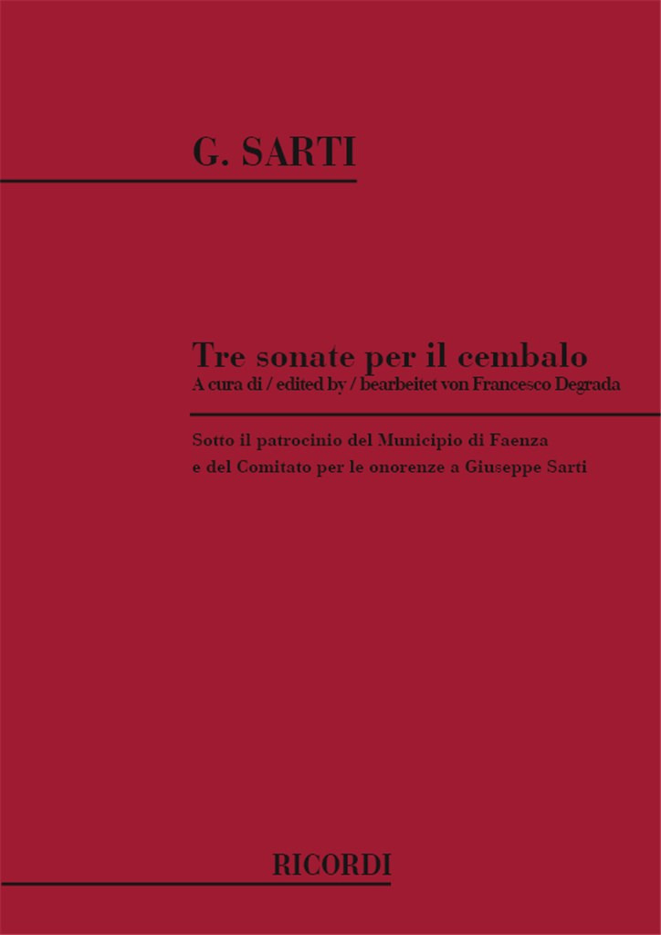 3 Sonate Per Il Cembalo